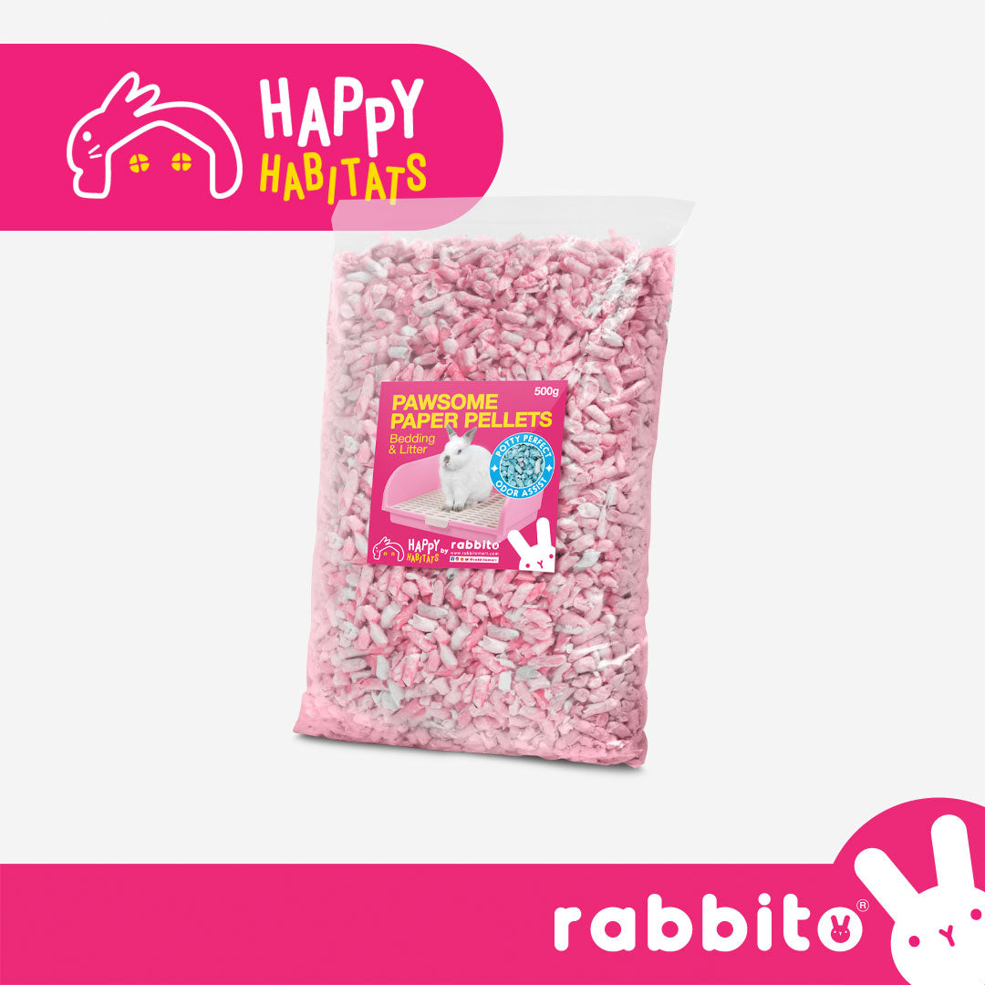 Happy Habitats Pawsome PAPER PELLETS Litter & Bedding 500g