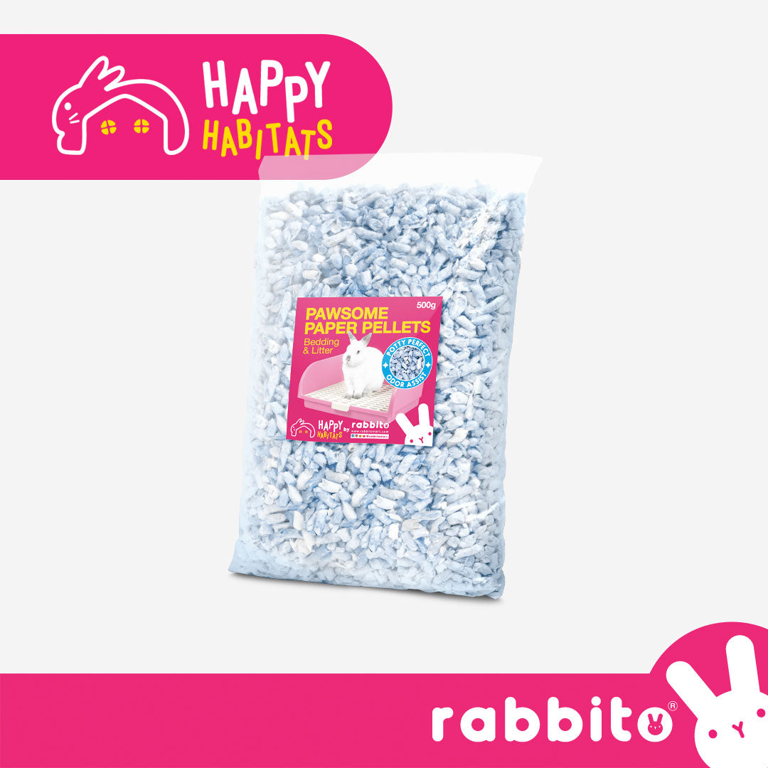 Happy Habitats Pawsome PAPER PELLETS Litter & Bedding 500g