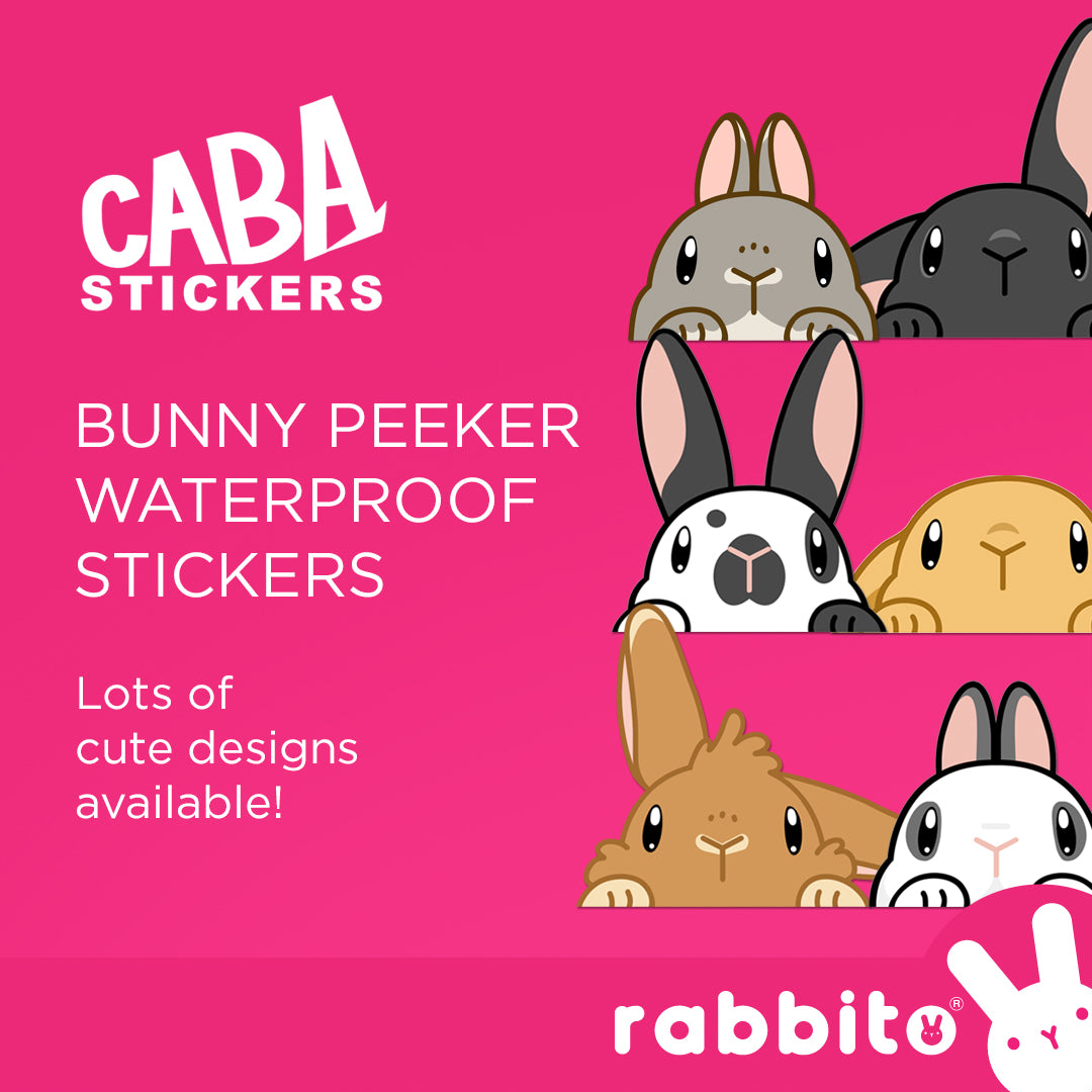 CABA STICKERS Bunny Peeker Stickers