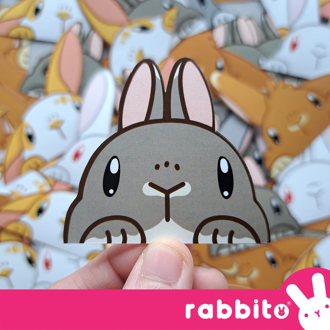 CABA STICKERS Bunny Peeker Stickers