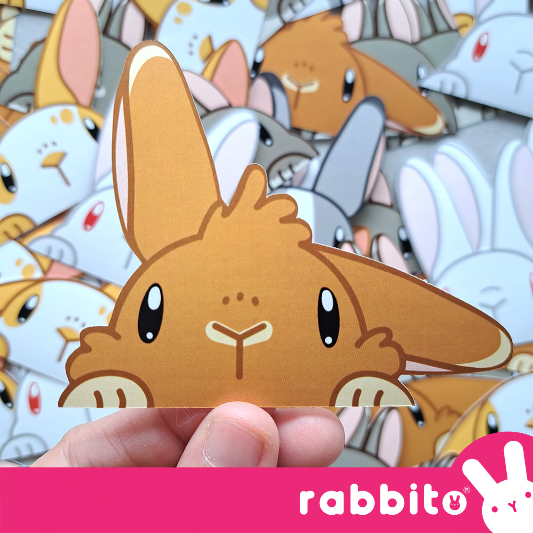 CABA STICKERS Bunny Peeker Stickers