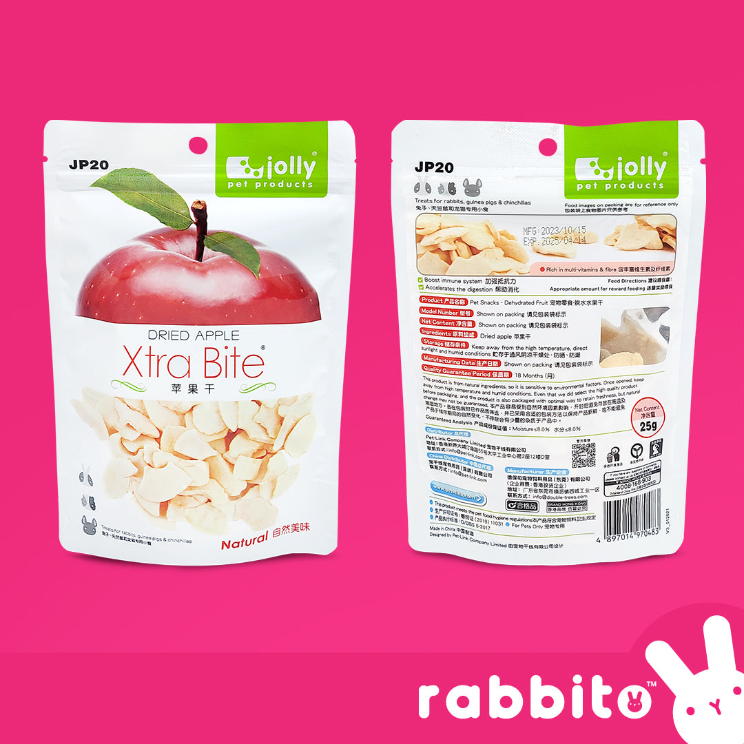 Jolly Xtra Bite Dried Apple Treats 25g