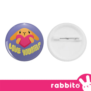 Rabbito Bunderful Button Pin 2.25in
