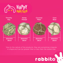 Load image into Gallery viewer, Happy Habitats All-Natural BUNNY BALLS Toy 4-piece Set