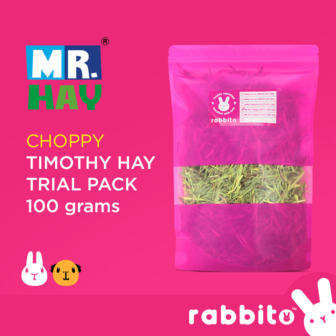 Alfalfa and Timothy Hay TRIAL PACKS 100g