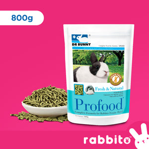 Dr. Bunny Profood Grain-Free Food for Rabbits 800g