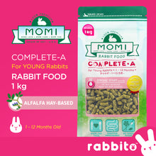 Load image into Gallery viewer, MOMI Complete-A Young Rabbit Food 1KG (Alfalfa Hay-Based Pellets)