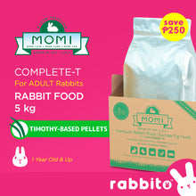 Load image into Gallery viewer, MOMI Complete-T Adult Rabbit Food 5KG (Timothy Hay-Based Pellets)