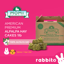 Load image into Gallery viewer, MOMI American Premium Alfalfa Hay Cakes 1lb