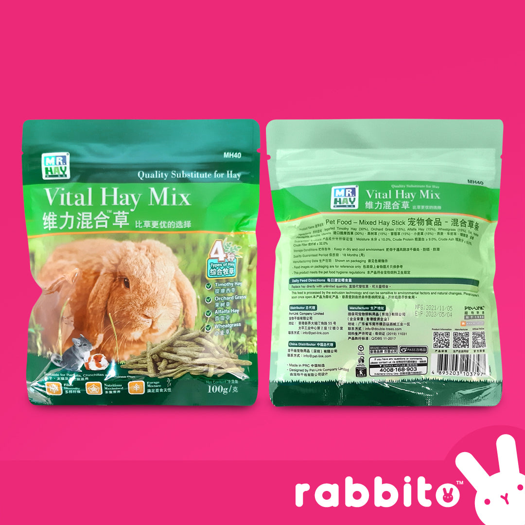 Mr. Hay Vital Hay Mix Hay Sticks 100g / 800g