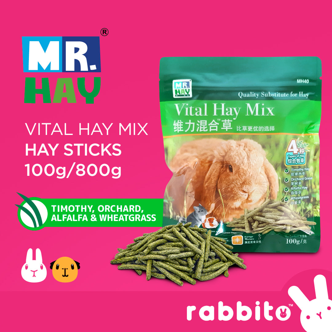 Mr. Hay Vital Hay Mix Hay Sticks 100g / 800g