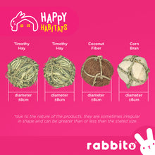 Load image into Gallery viewer, Happy Habitats All-Natural BUNNY BALLS Toy 4-piece Set
