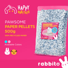 Load image into Gallery viewer, Happy Habitats PAWSOME PAPER PELLETS Litter &amp; Bedding 500g