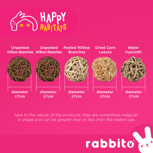 Happy Habitats All-Natural BINKY BALLS for Rabbits and Guinea Pigs