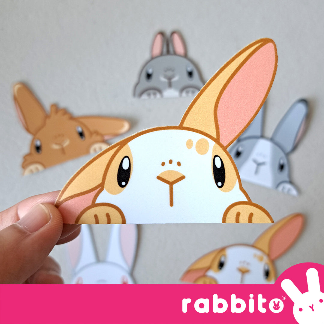 CABA STICKERS Bunny Peeker Stickers Set 1