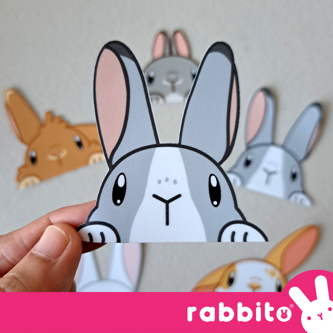 CABA STICKERS Bunny Peeker Stickers Set 1