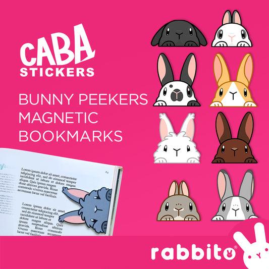 Bunny Peekers Magnetic Bookmarks