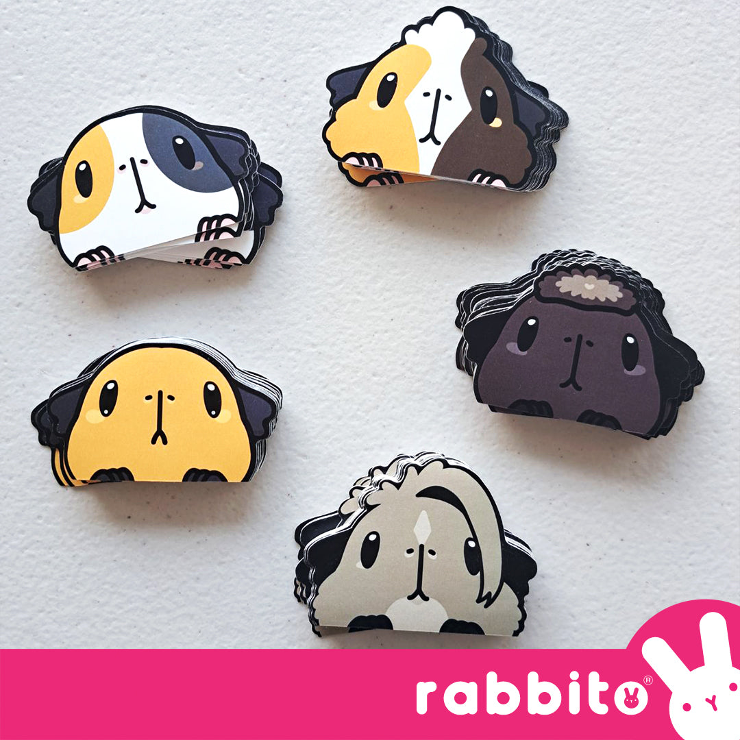 CABA STICKERS Guinea Pig Peeker Stickers