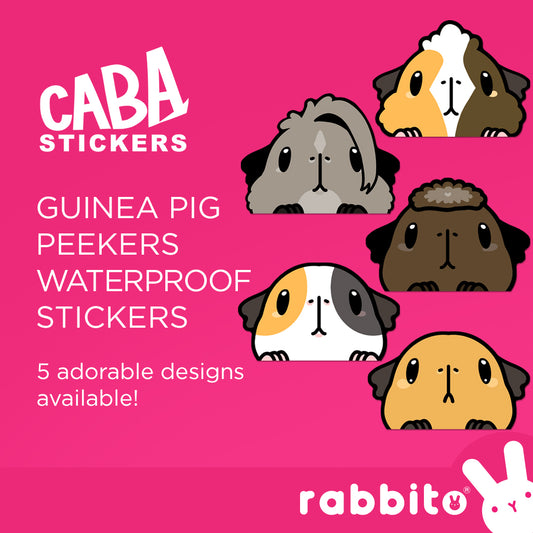 CABA STICKERS Guinea Pig Peeker Stickers