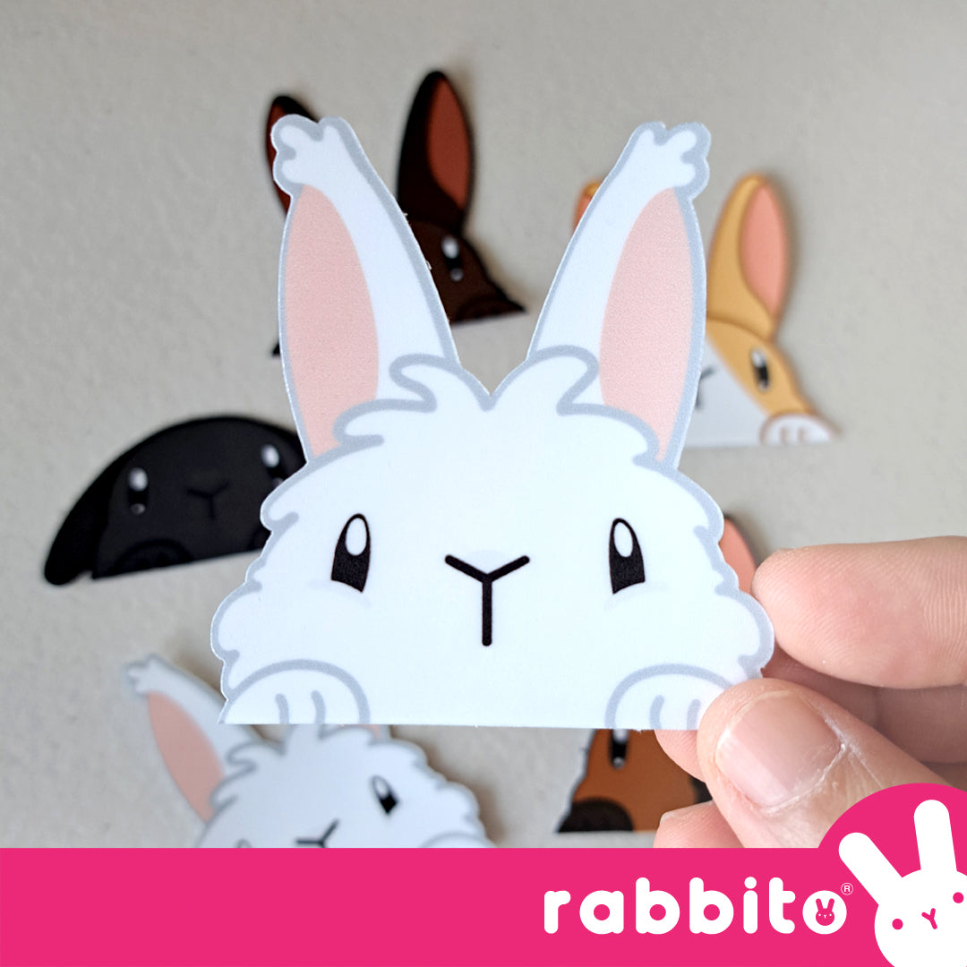 CABA STICKERS Bunny Peeker Stickers Set 3