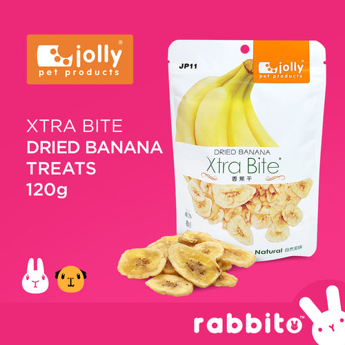 Jolly Xtra Bite Dried Banana Treats 120g