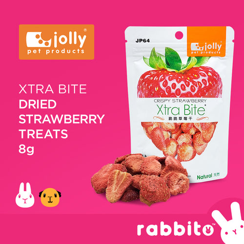 Jolly Xtra Bite Dried Strawberry Treats 8g