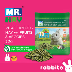 Mr. Hay Vital Timothy Hay Sticks with Fruits & Veggies 30g