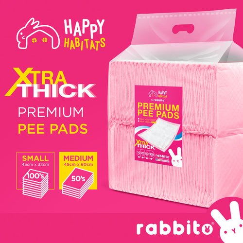 Happy Habitats EXTRA THICK Premium Pee Pads