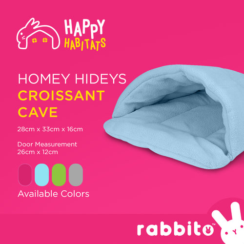Happy Habitats HOMEY HIDEY CROISSANT CAVE for Guinea Pigs