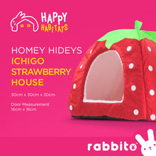 Load image into Gallery viewer, Happy Habitats HOMEY HIDEYS Ichigo Strawberry House