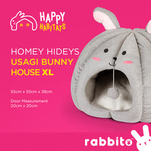 Load image into Gallery viewer, Happy Habitats HOMEY HIDEYS Usagi Bunny House XL