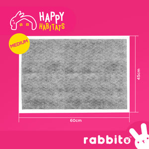 Happy Habitats PAWSOME PEE PADS Bamboo Charcoal Sheets