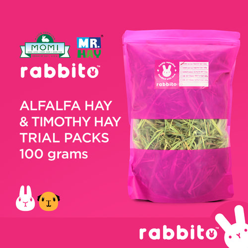 Hay TRIAL PACKS 100g (Alfalfa and Timothy Hay)
