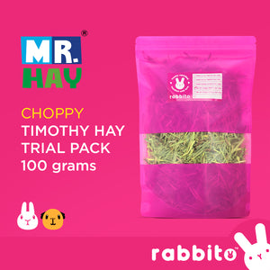 Hay TRIAL PACKS 100g (Alfalfa and Timothy Hay)