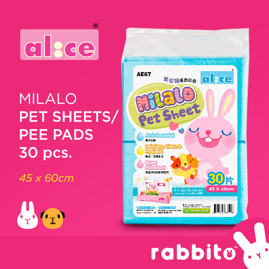 Alice Milalo Pet Sheets / Pee Pads 30pcs (45x60cm)