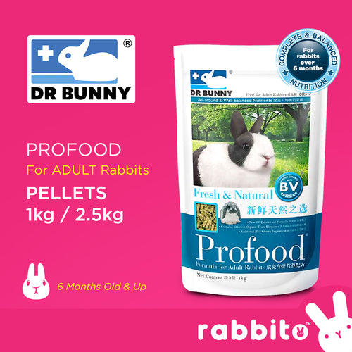 Dr. Bunny Profood for Adult Rabbits 1KG/2.5KG