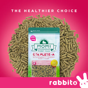 MOMI Complete-A Young Rabbit Food 5KG (Alfalfa Hay-Based Pellets)