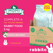 Load image into Gallery viewer, MOMI Complete-A Young Rabbit Food 5KG (Alfalfa Hay-Based Pellets)