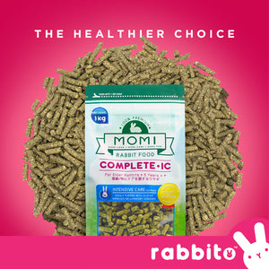 MOMI Complete-IC Senior Rabbit Food 1KG (Timothy Hay-Based Pellets)