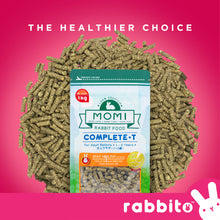 Load image into Gallery viewer, MOMI Complete-T Adult Rabbit Food 1KG (Timothy Hay-Based Pellets)