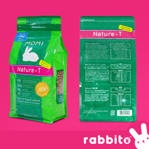 MOMI Nature-T Premium Hay Rabbit Food 4lbs. 100% Pure Hay Pellets