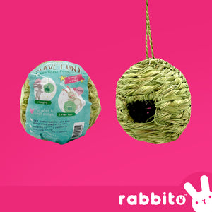 MOMI Premium Hand Woven Grass Ball Toy