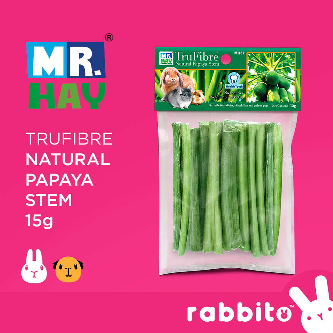 Mr. Hay TruFibre Natural Papaya Stems 15g