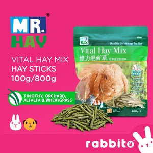 Mr. Hay Vital Hay Mix Hay Sticks 100g/800g